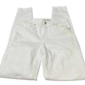 Madewell High Riser Skinny White Jeans Size 26
